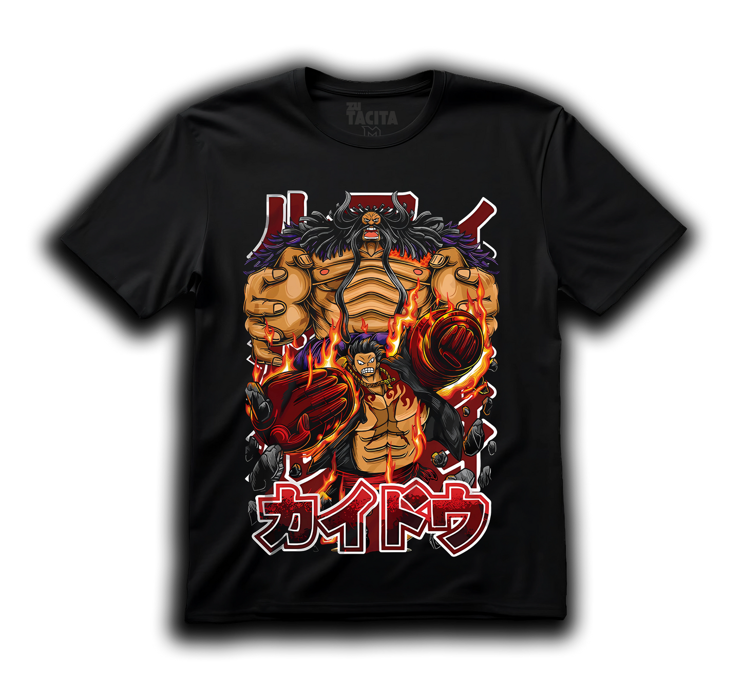 Polera ONE PIECE - FLAME KAIDO