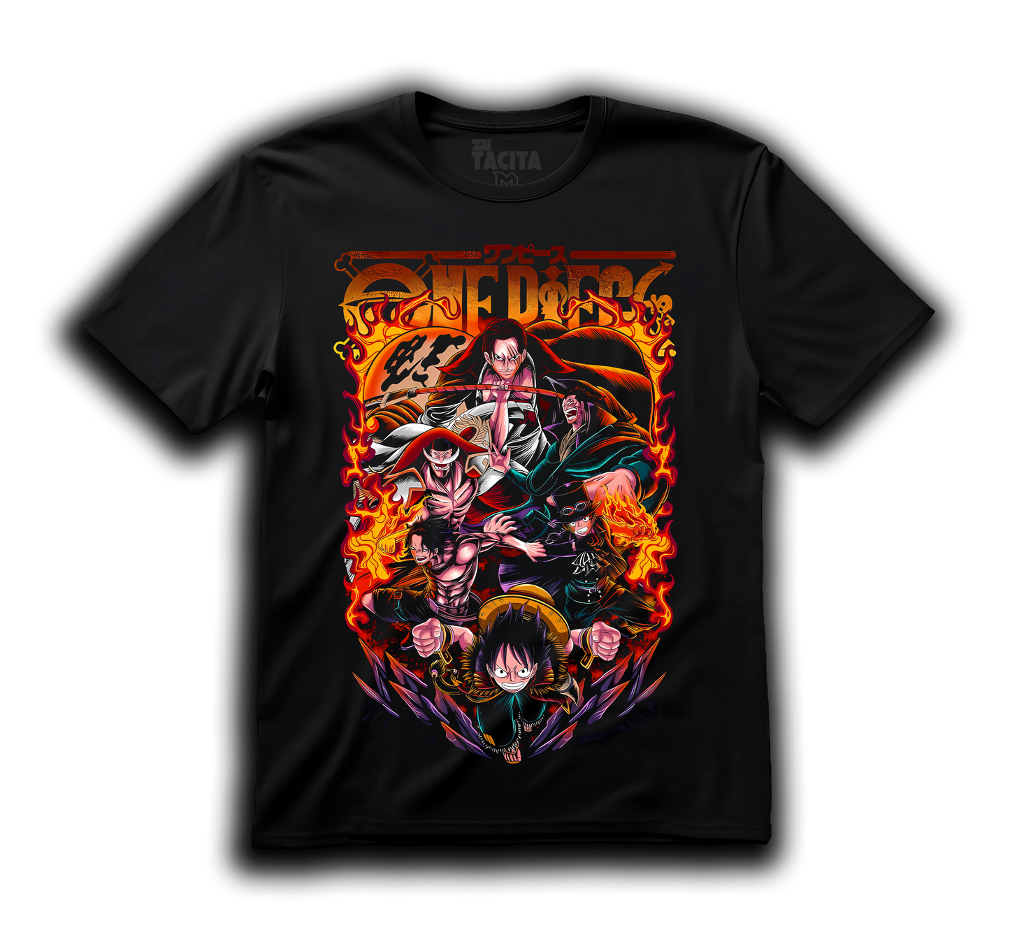 Polera ONE PIECE - KINGDOMS WILL BURNS