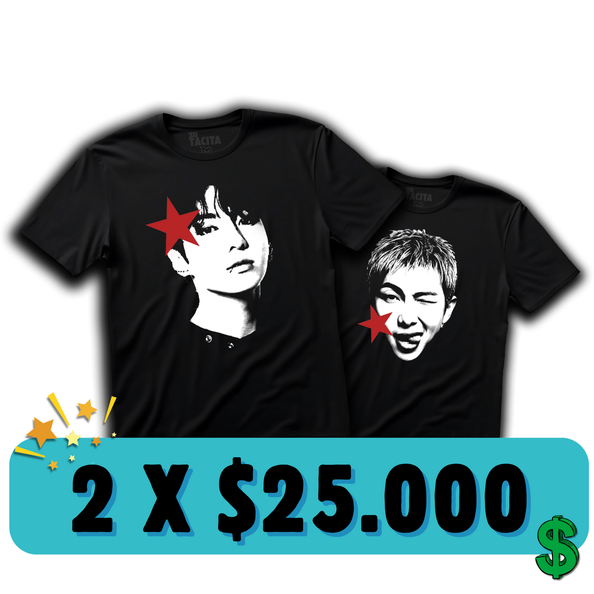 ELIGE 2 POLERAS DE BTS POR $25.000