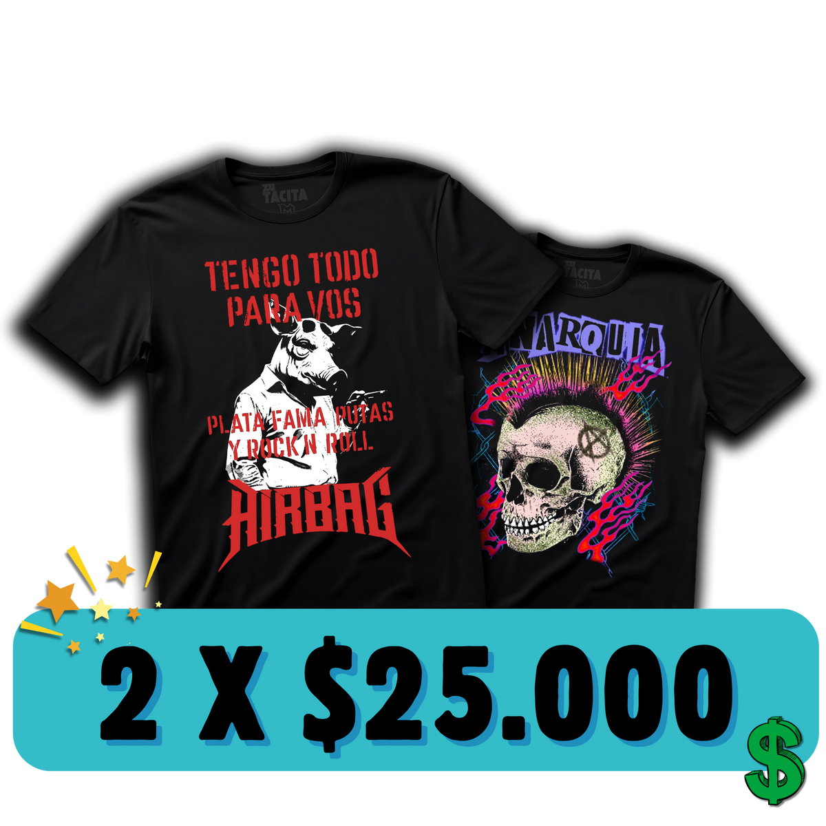 ELIGE 2 POLERAS DE AIRBAG POR $25.000