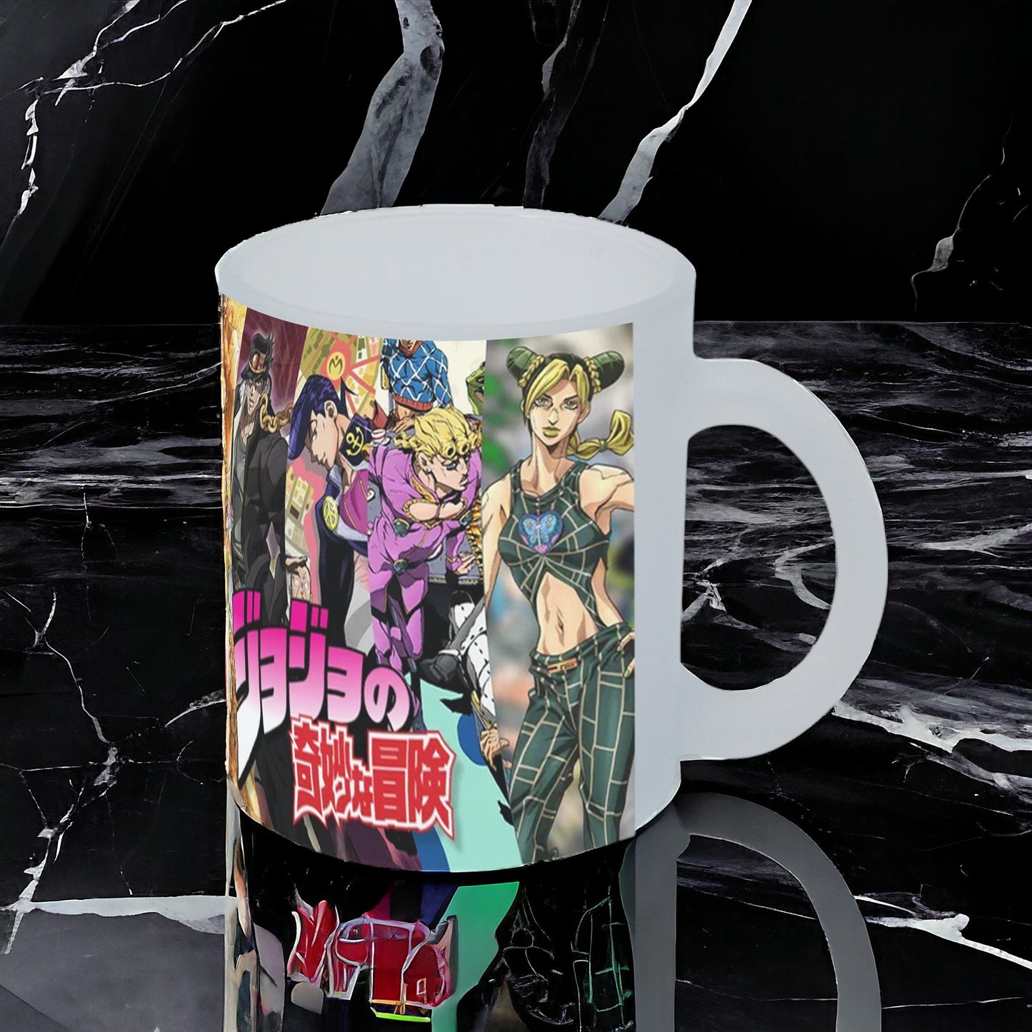 Taza Jojo's Bizarre Adventure vidrio Frosted - Anime