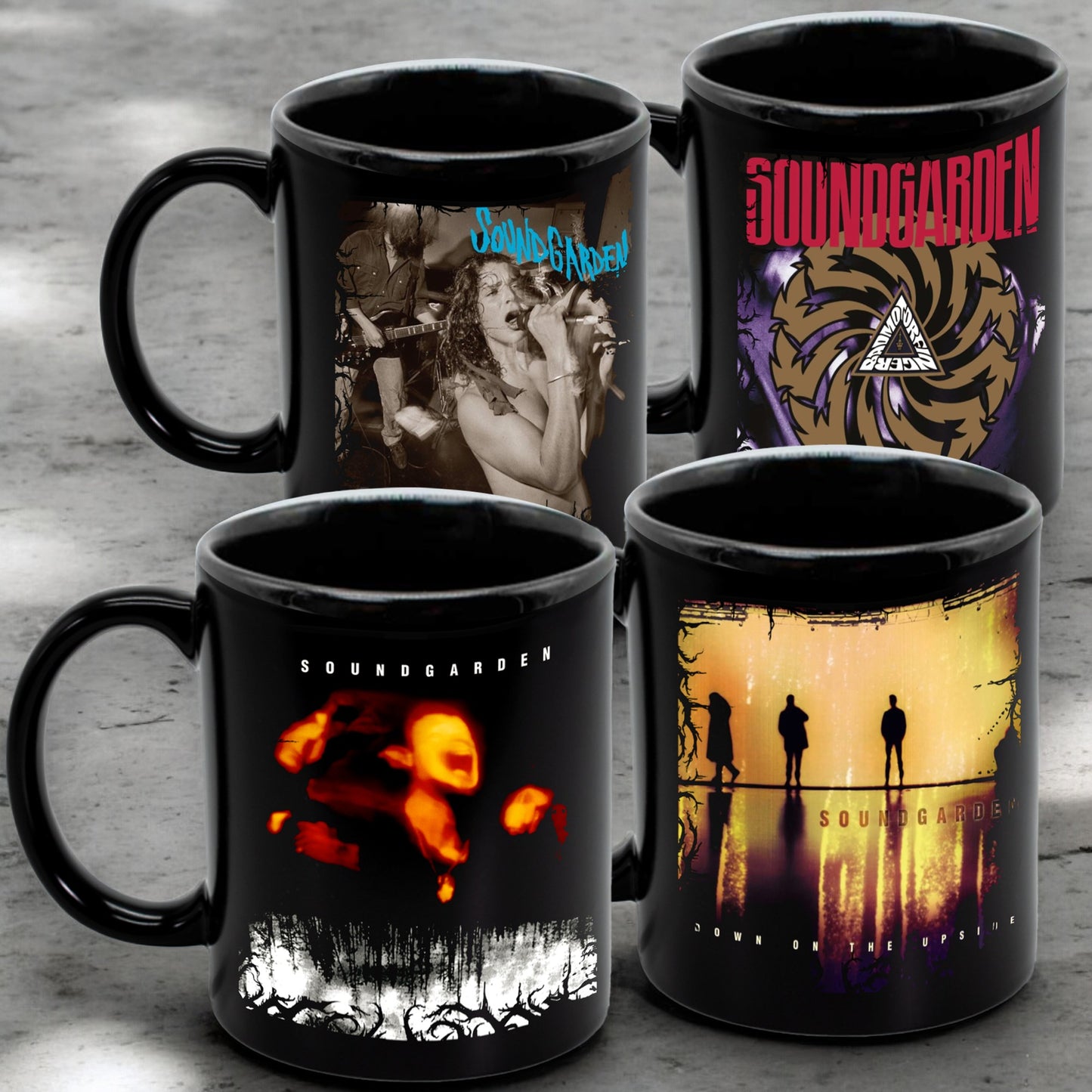 Juego de 4 tazas de Soundgarden - Elige tus diseños!