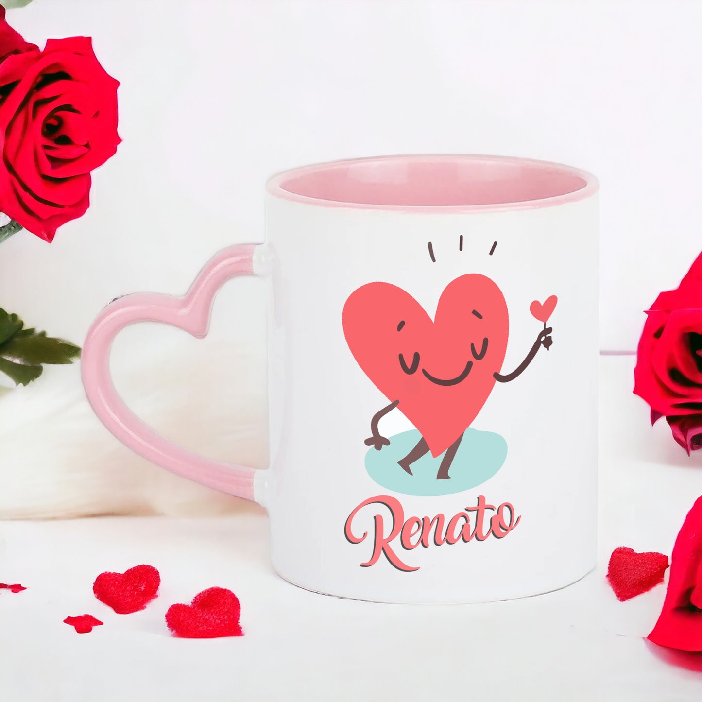 Taza especial San Valentín - "Pareja de corazones"