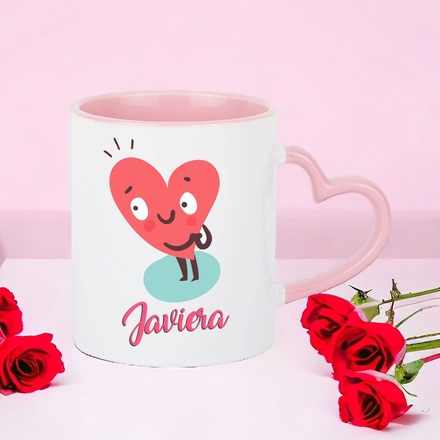 Taza especial San Valentín - "Pareja de corazones"