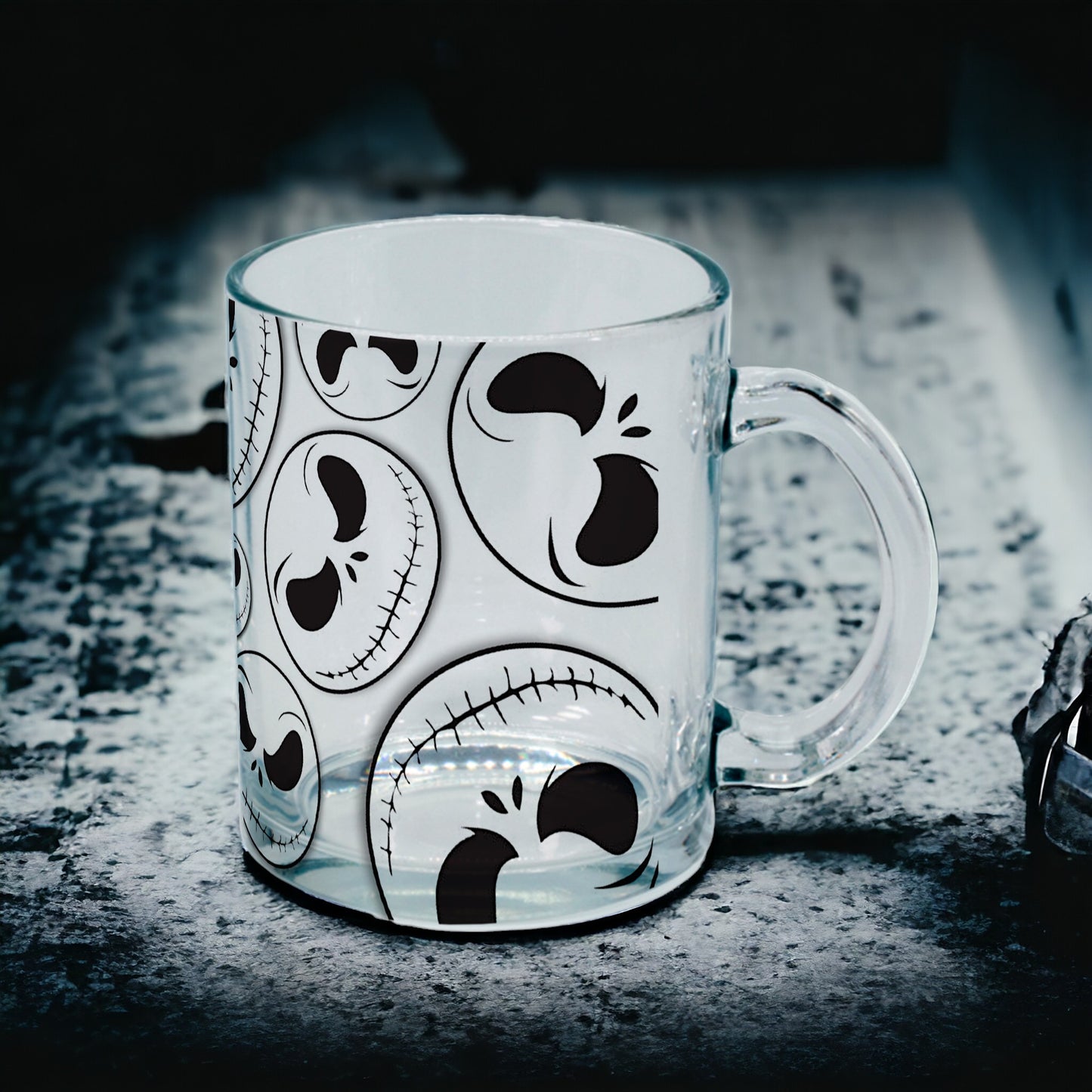 Taza Jack skellington de Vidrio Transparente