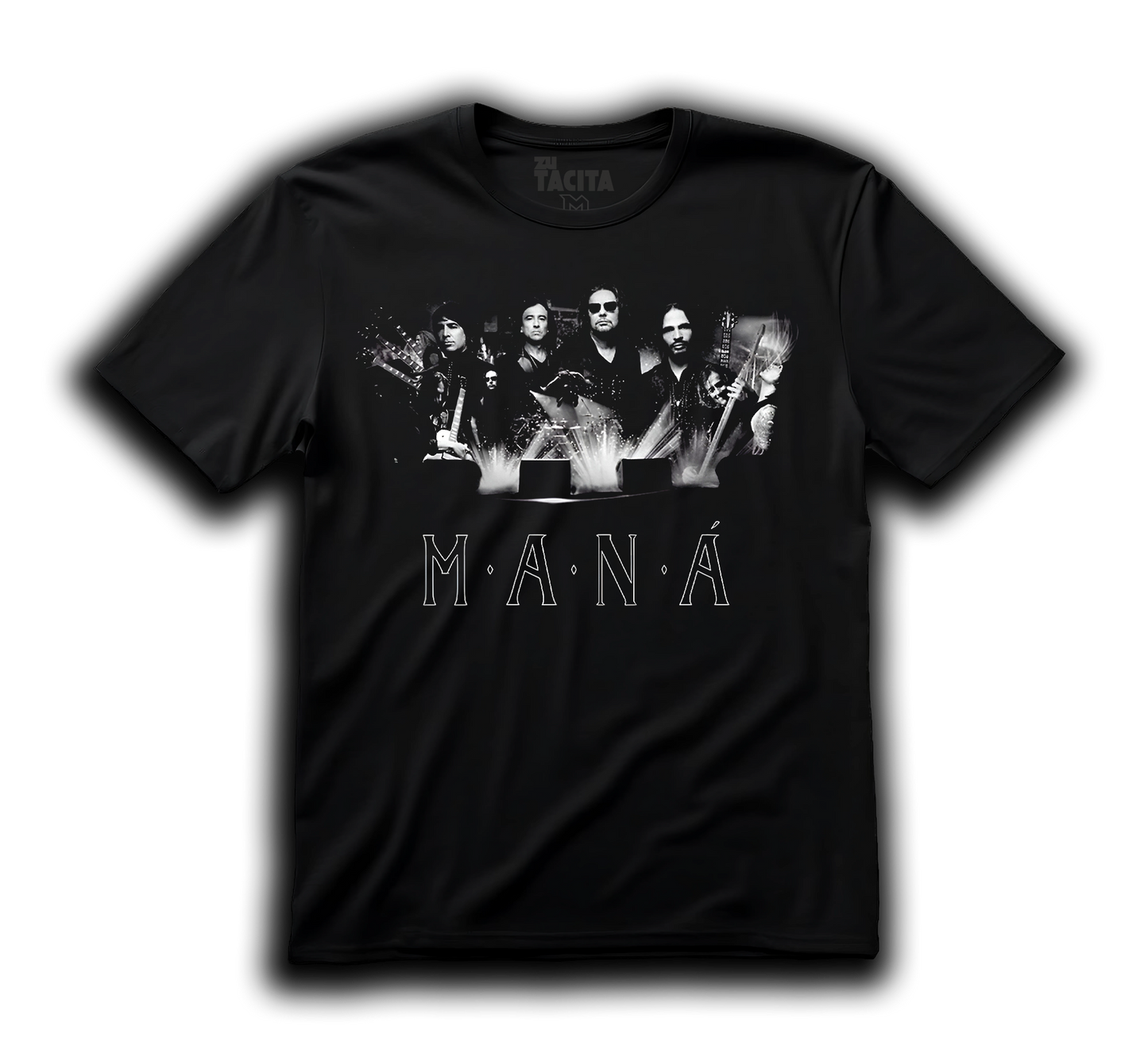 Polera MANÁ - BLANCO Y NEGRO