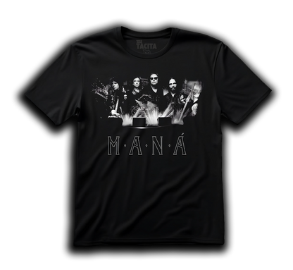 Polera MANÁ - BLANCO Y NEGRO