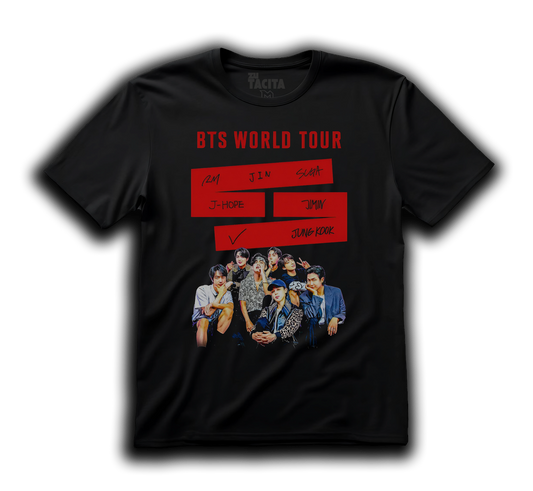 Polera BTS - WORLD TOUR MEMBERS