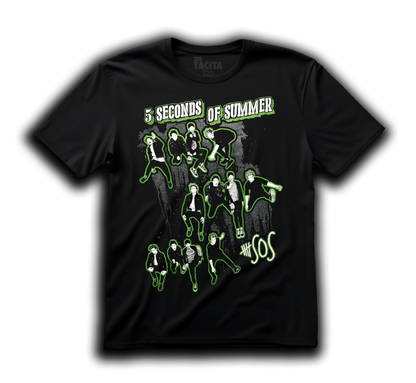Polera 5 SECONDS OF SUMMER - GREEN
