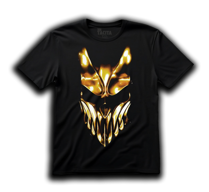 Polera SLAUGHTER TO PREVAIL - GOLD MASK