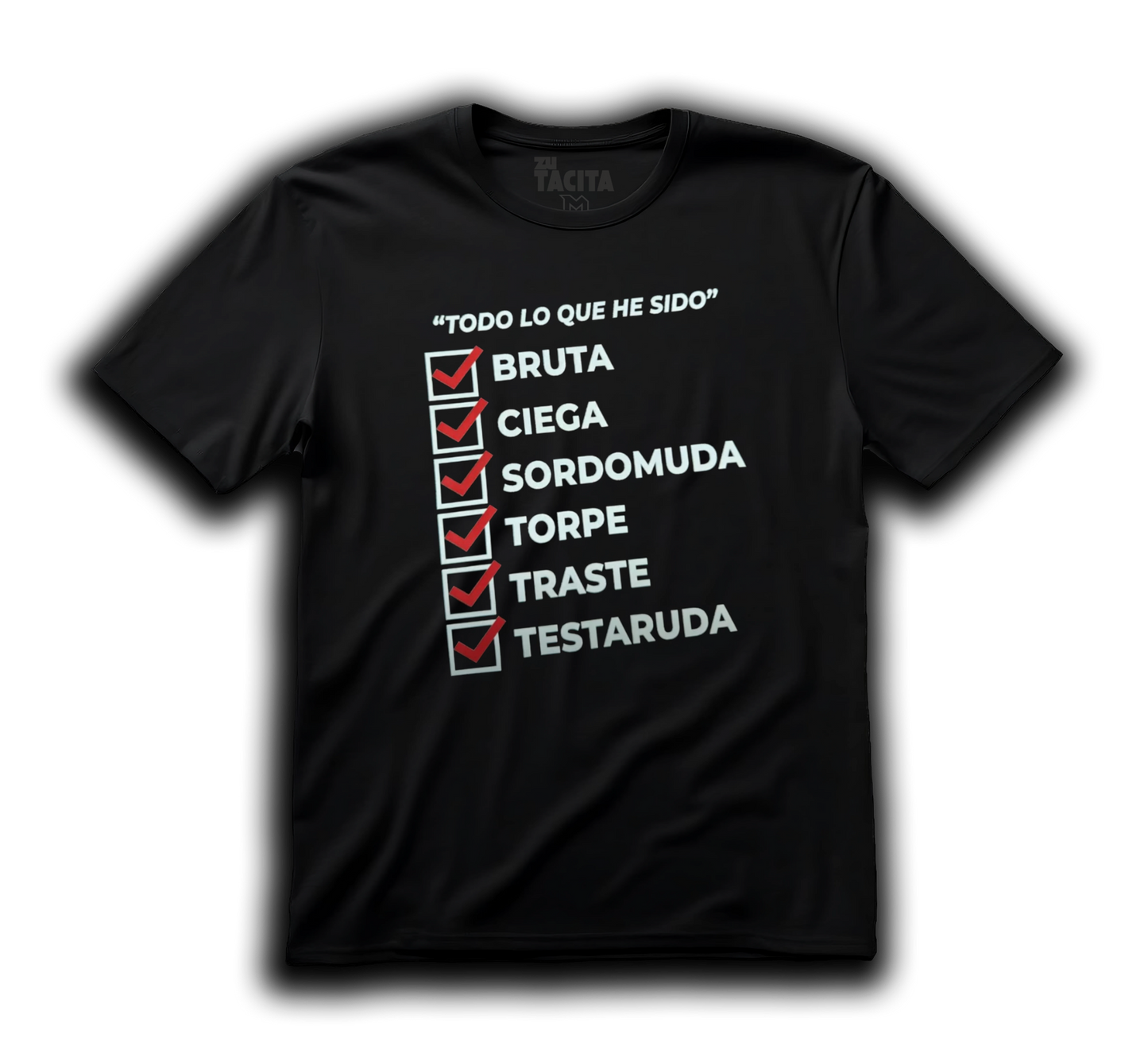Polera SHAKIRA - CIEGA, SORDOMUDA CHECKLIST