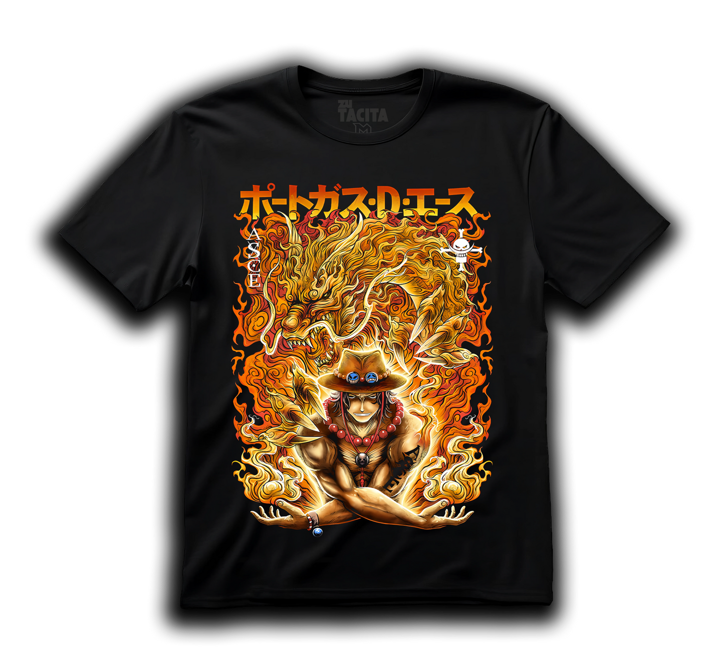 Polera ONE PIECE - PORTGAS D ACE