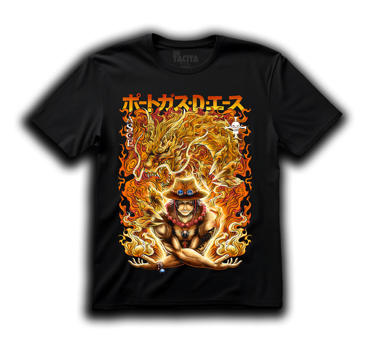 Polera ONE PIECE - PORTGAS D ACE