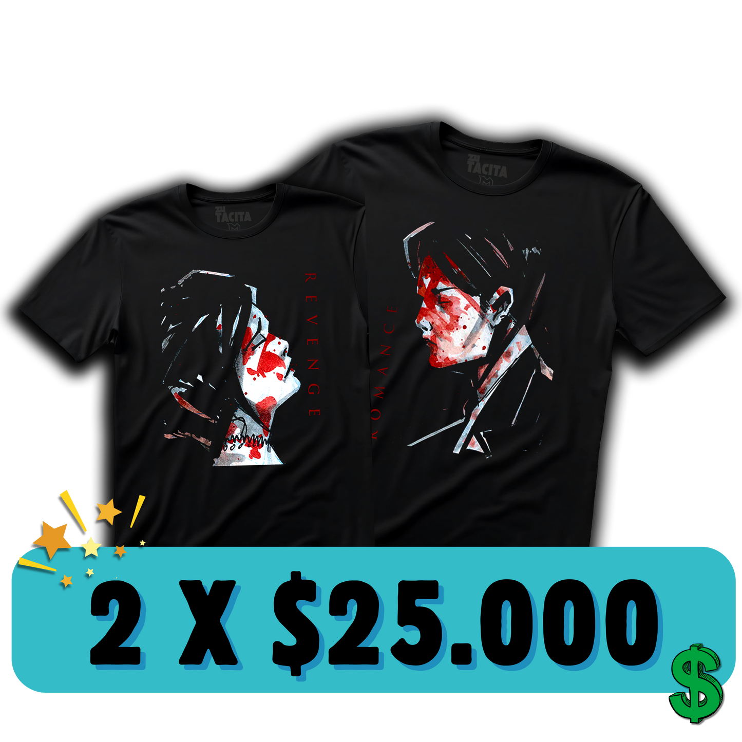 2 POLERAS A ELECCIÓN DE MCR POR $25.000