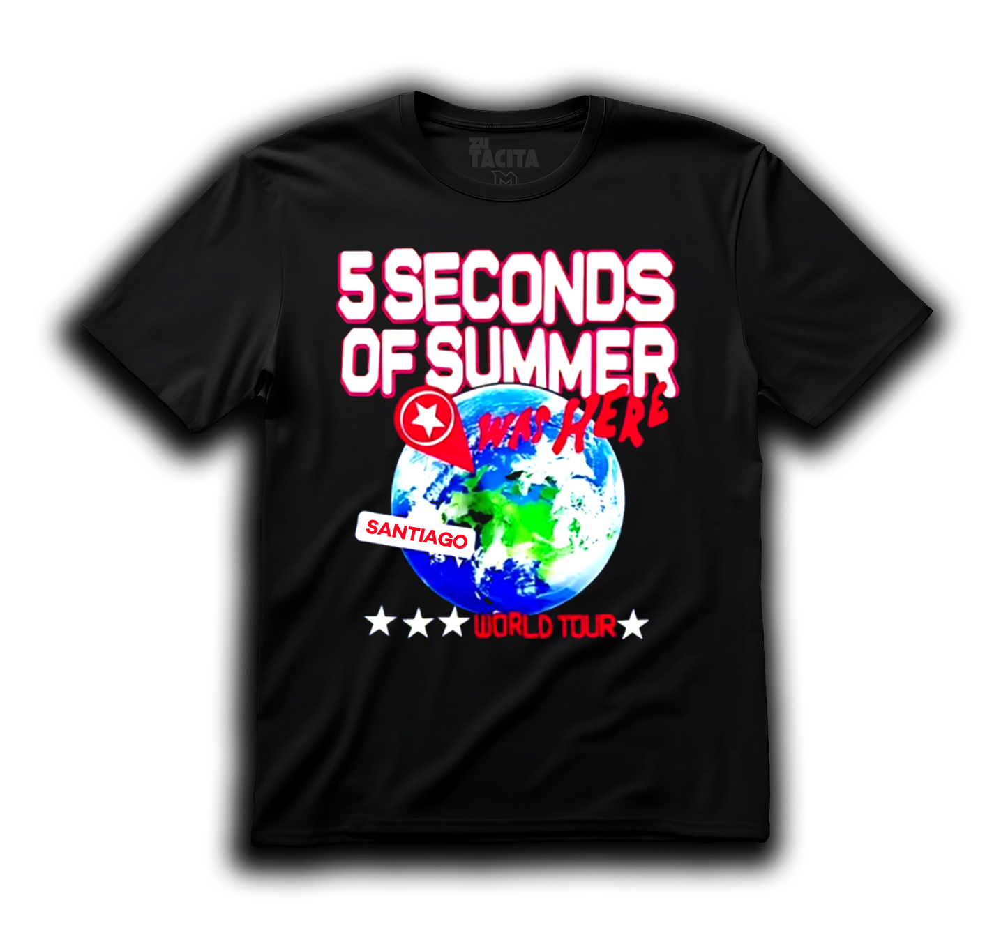 Polera 5 SECONDS OF SUMMER - WORLD TOUR SANTIAGO