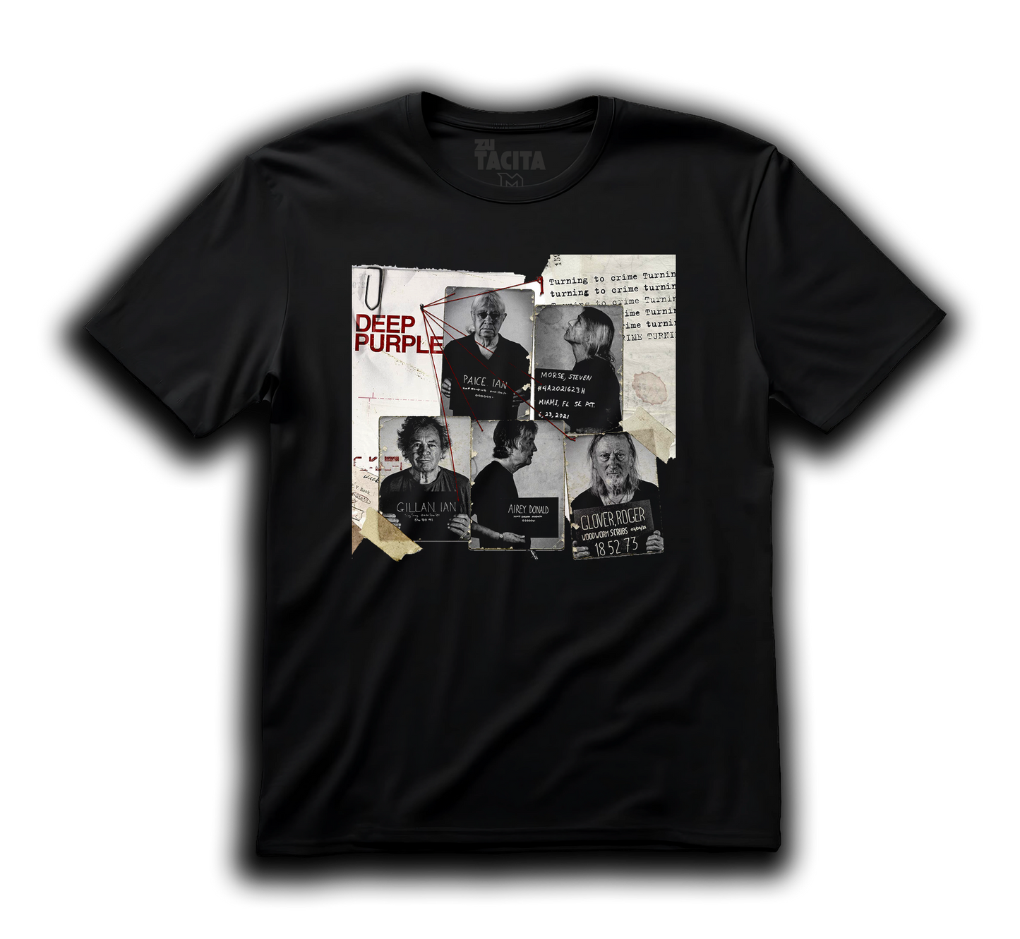 Polera DEEP PURPLE - TURNING THE CRIME
