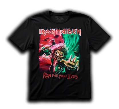 Polera IRON MAIDEN - RUN FOR YOUR LIVES