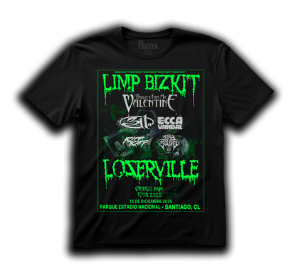 Polera LIMP BIZKIT - FULL LINEUP LOSERVILLE ACTUALIZADO