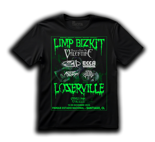 Polera LIMP BIZKIT - FULL LINEUP LOSERVILLE ACTUALIZADO