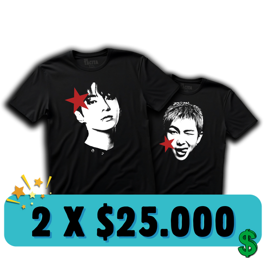ELIGE 2 POLERAS DE BTS POR $25.000