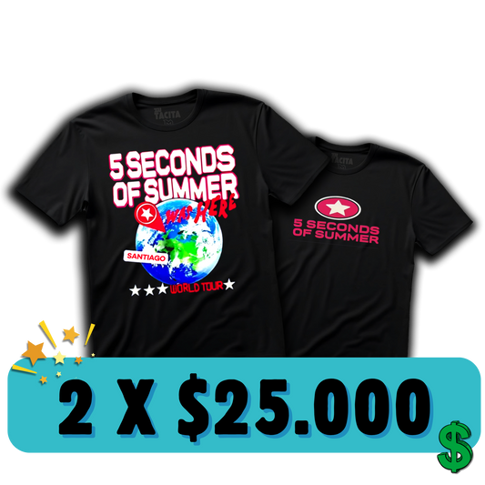 ELIGE 2 POLERAS DE 5SOS POR $25.000