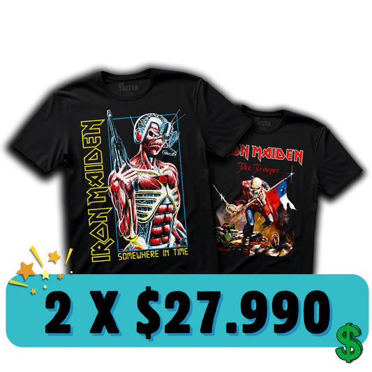 ELIGE 2 POLERAS DE MAIDEN POR $27.990
