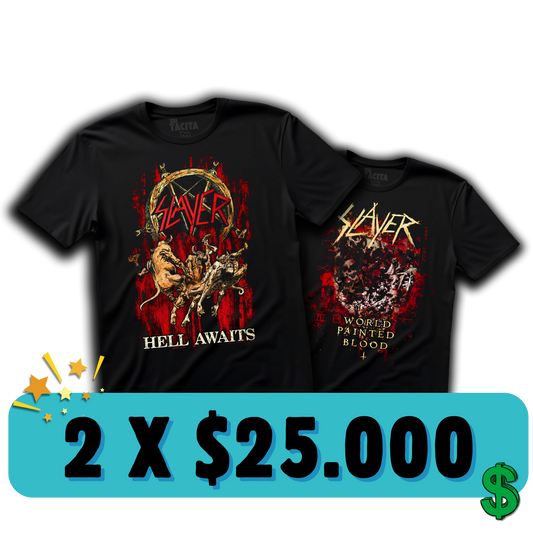 ELIGE 2 POLERAS DE SLAYER POR $25.000
