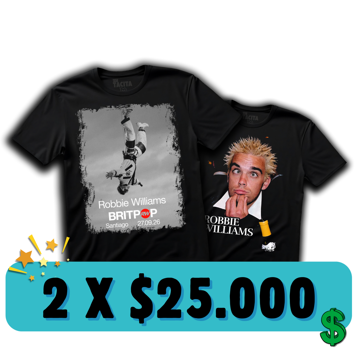 ELIGE 2 POLERAS DE ROBBIE POR $25.000