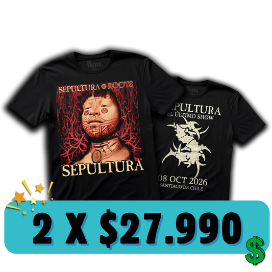 ELIGE 2 POLERAS DE SEPULTURA POR $27.990