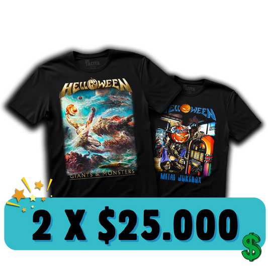 2 POLERAS DE HELLOWEEN POR $25.000