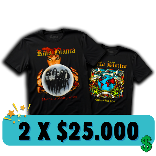 2 POLERAS DE RATA BLANCA POR $25.000