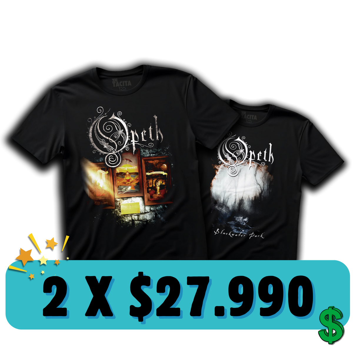 ELIGE 2 POLERAS DE OPETH POR $27.990