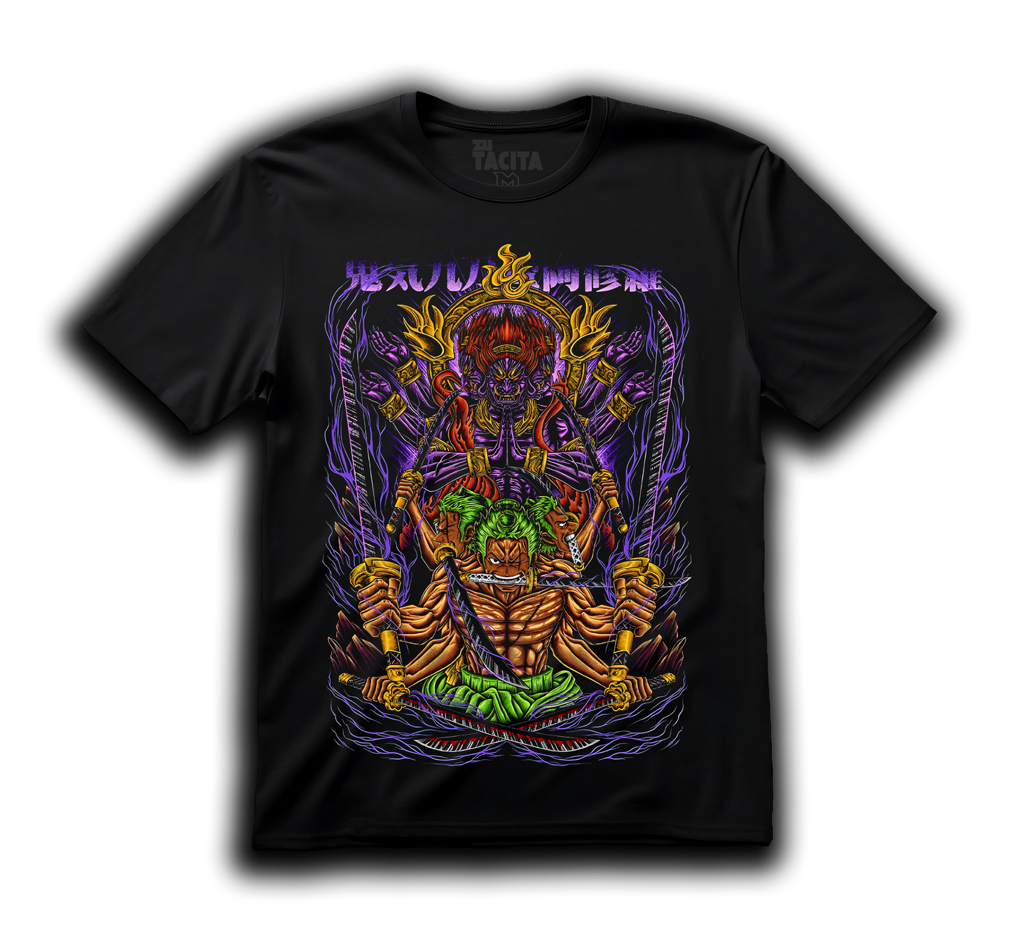 Polera ONE PIECE - ZORO ASHURA