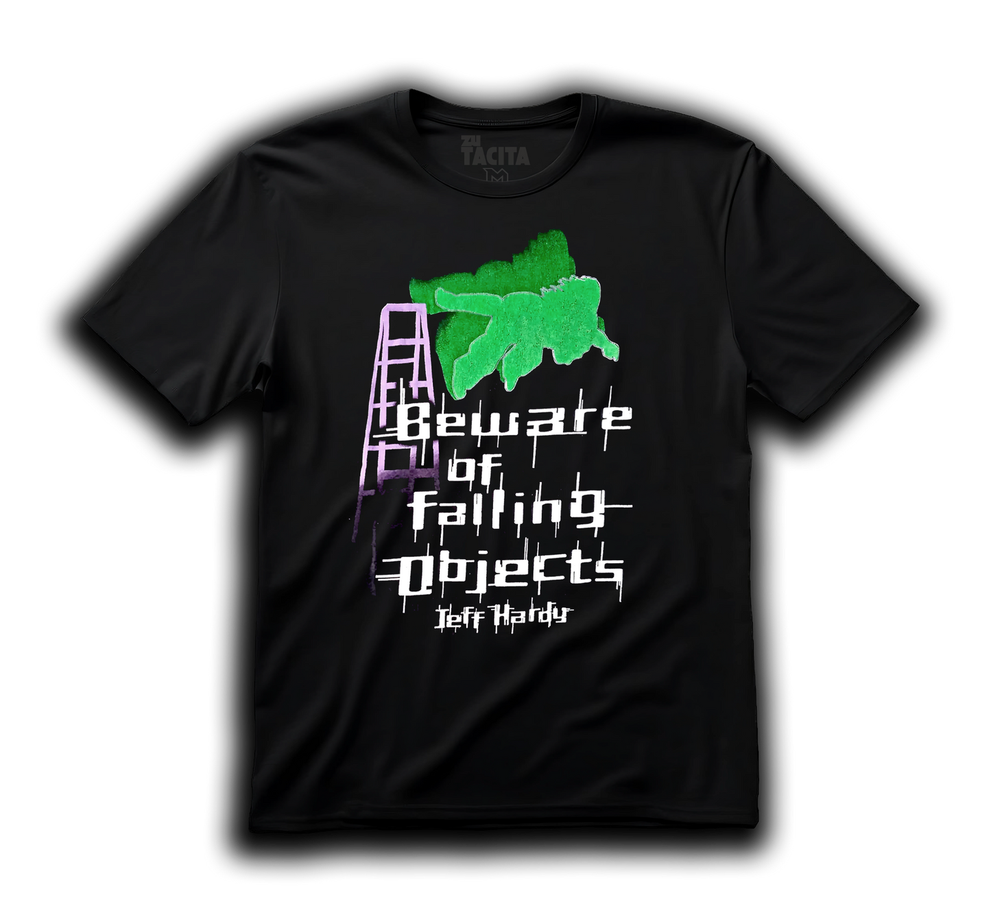 Polera WWE - JEFF HARDY BEWARE OF FALLING OBJECTS
