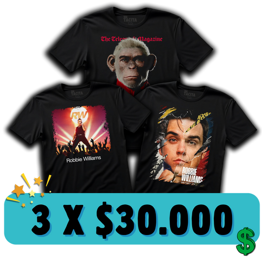 ELIGE 3 POLERAS DE ROBBIE POR $30.000