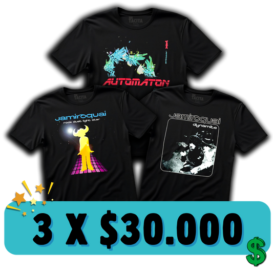 ELIGE 3 POLERAS DE JAMIROQUAI POR $30.000