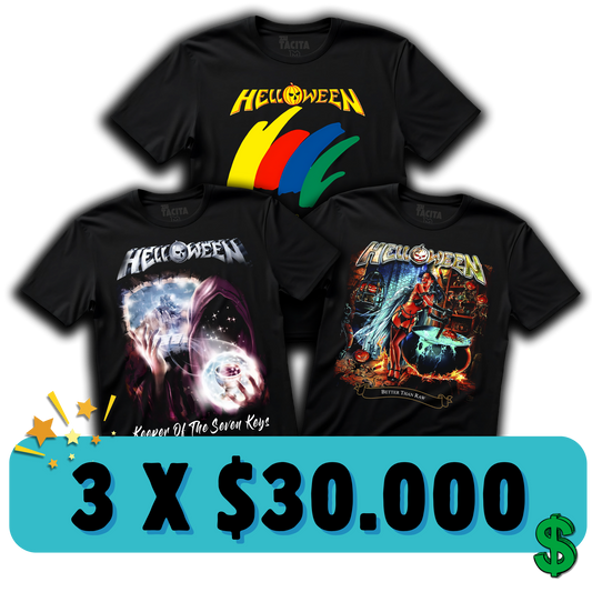 3 POLERAS DE HELLOWEEN POR $30.000