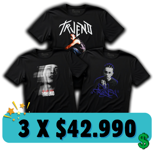 ELIGE 3 POLERAS DE TRUENO POR $42.990