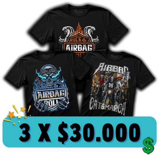 ELIGE 3 POLERAS DE AIRBAG POR $30.000