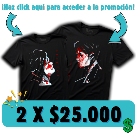 2 POLERAS A ELECCIÓN DE MCR POR $25.000
