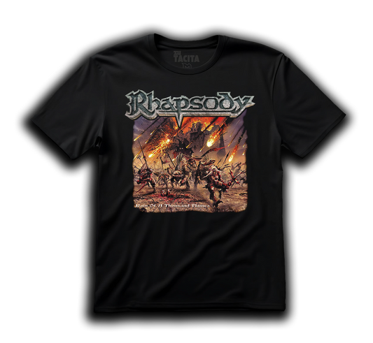 Polera RHAPSODY - RAIN OF A THOUSAND FLAMES