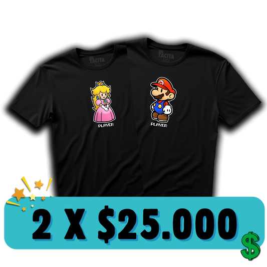 2 POLERAS PLAYER 1 Y 2 POR $25.000