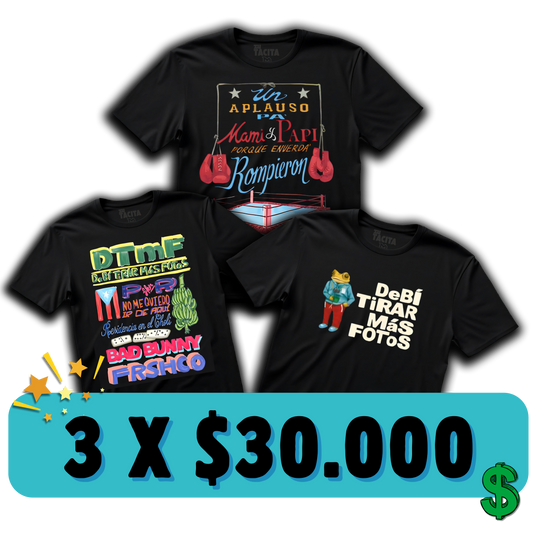 3 POLERAS POR $30.000