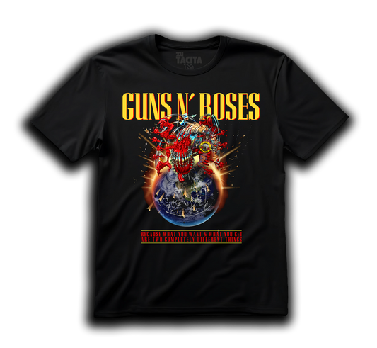 POLERA GUNS AND ROSES - ORIGINAL COVER V2