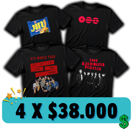 ELIGE 4 POLERAS DE BTS POR $38.000