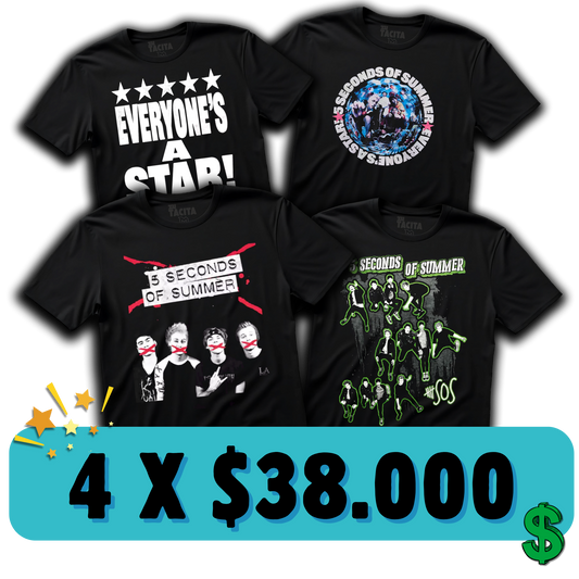 ELIGE 4 POLERAS DE 5SOS POR $38.000