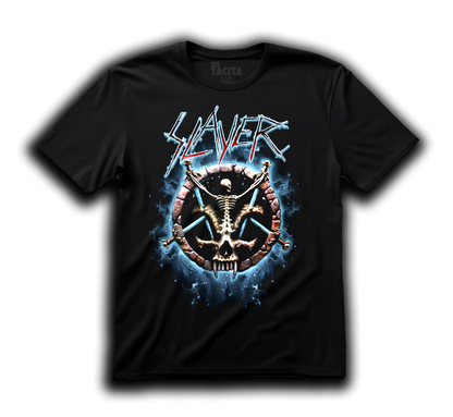 Polera SLAYER - DIVINE INTERVENTION BLUE