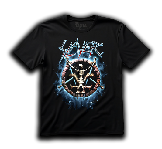 Polera SLAYER - DIVINE INTERVENTION BLUE