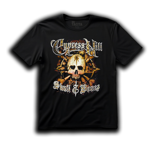 Polera CYPRESS HILL - SKULL & BONES