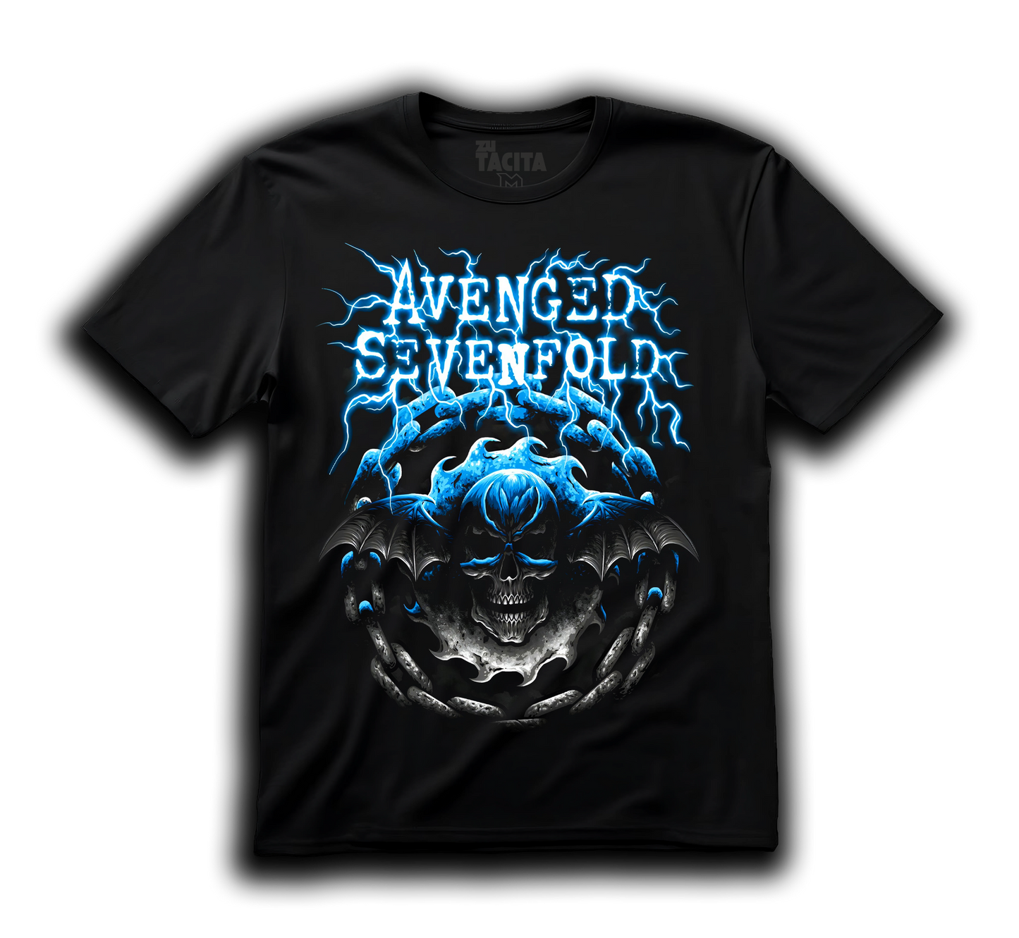 Polera AVENGED SEVENFOLD - BLUESKULL ECLIPSE